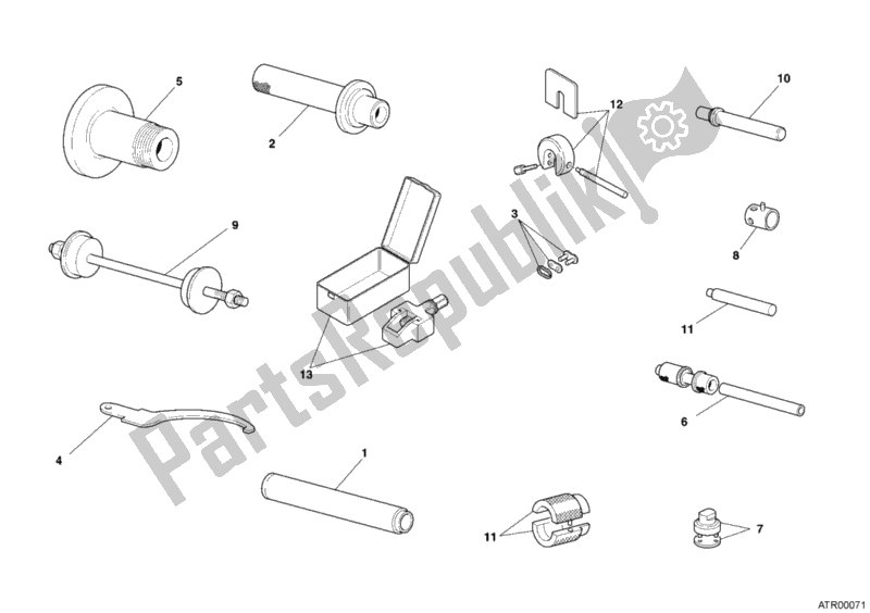 All parts for the Workshop Service Tools, Frame of the Ducati Multistrada 1000 S 2006